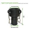 IBC Barrel C-Type Quick Connector Valve - 1", 1.5", & 2" Sizes Available