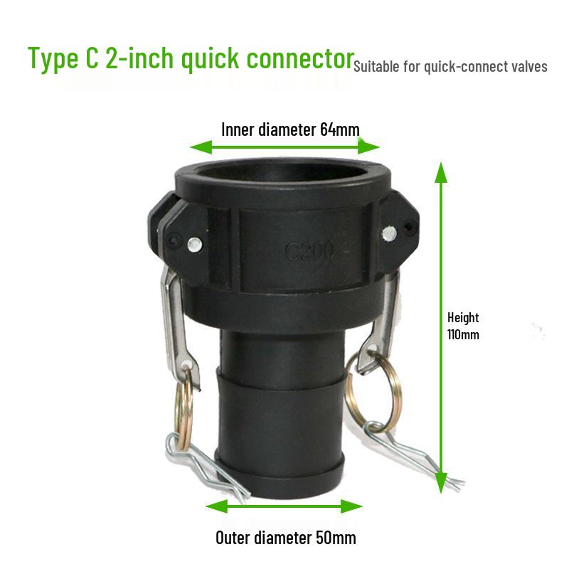 IBC Barrel C-Type Quick Connector Valve - 1", 1.5", & 2" Sizes Available