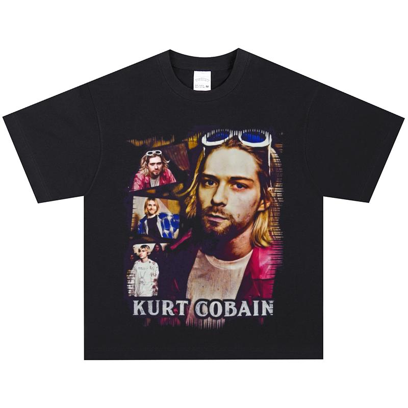 Футболка Nirvana Курт Кобейн, Мягкая ткань, Повседневная L