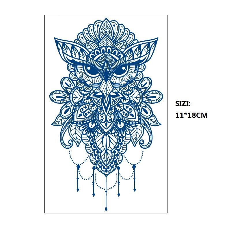 Emmy Naklejka Tatuaż Ziołowy Stopniowa Zmiana Geometryczny Gwieździste Niebo Łańcuch z Gwiazd Trwały Nieodblaskowy Naklejka Transferowa Wodna