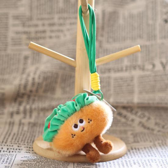 Cute Cake Plush Keychain, Soft Dessert Stuffed Animal Pendant, Kawaii Afternoon Tea Key Ring for Bag Backpack, Gift for Girls