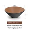 Large Frosted Melamine Ramen Bowl - Japanese-Style Restaurant Noodle Bowl for Mala Tang, Luosifen, Soup, and Rice Noodles