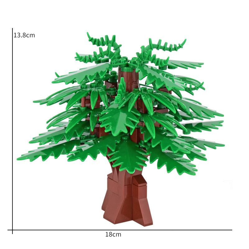 MOC City Street Scene Plant Model Sets Forest Assemble Building Block Park Jungle Assemble Bricks Toys