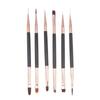 Double Ended Nail Art Brush for Manicure Drawing Design DIY Tool Professional Salon Painting Pen Easy Control for Acrylic Gel