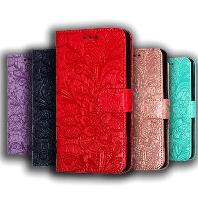 3D Embossing Floral Leather Case For Xiaomi Mi 13T Redmi Note 12 13 11 11S 10S 10 Pro 9 9S 8T Redmi 13C 12C 10C 9T 9AT 8 9C NFC Poco C65 F5 X5 X3 Pro