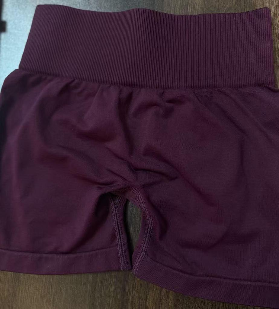 European-American Seamless High-Waist Tummy Control Yoga Shorts - Butt Lift, Sexy, Three-Quarter Length for Running & Fitness Women