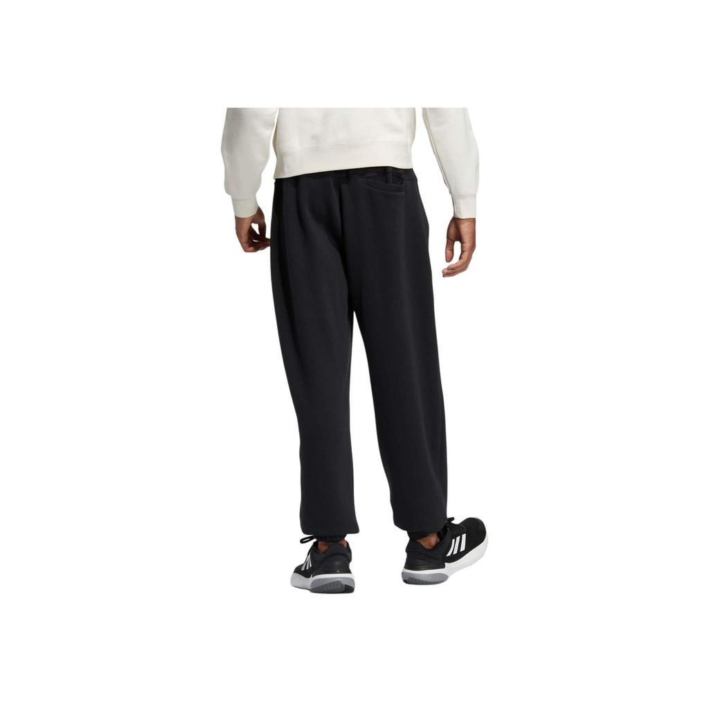 Adidas Letter Logo Print Joggers Men Bottoms Black IB2768
