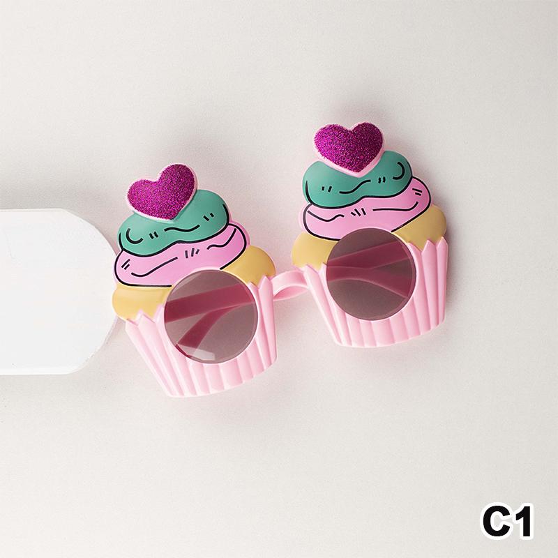 Party Fun Birthday Glasses Photo Props Plastic Decorative for Memorable Occasions