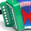 Accordion Toy Children Accordion Musical Instrument 2 Bass 7 Keys for Kids Infant Green