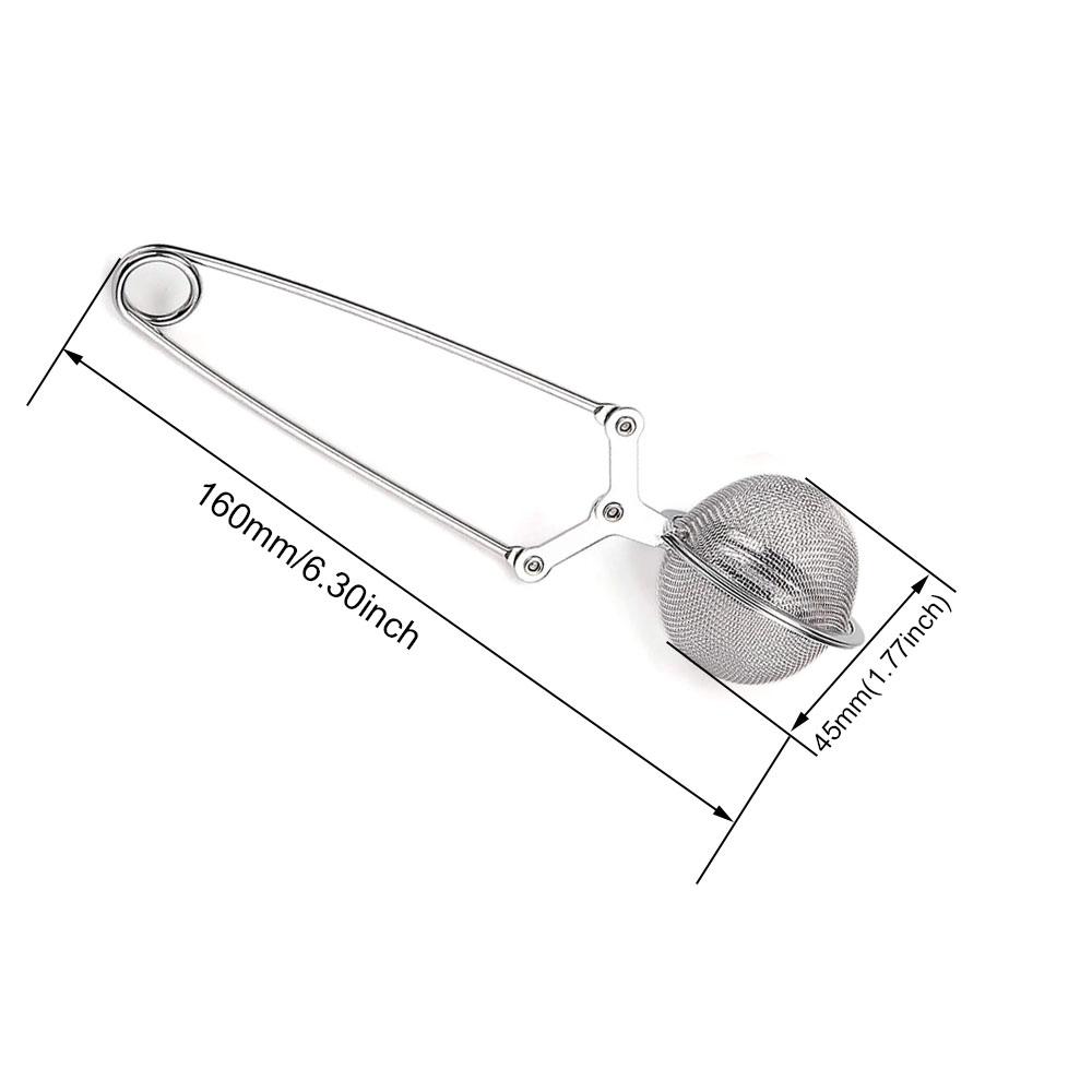 1-4Pcs Tea Infuser Handle Tea Ball Sphere Mesh Tea Strainer Coffee Herb Spice Filter Diffuser Kitchen Gadget Stainlesss Steel