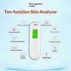 Skin Analyzer Portable Rechargeable LCD Digital Water Oil Moisture Tester for Personal Beauty Care Routine