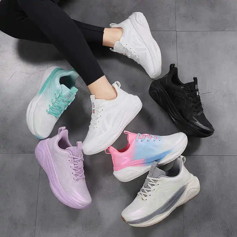 Fashion Increases Height Lace Up Women Trainers Shoes Training Women's Blue Sneakers Women's All For Summer Sports Nice Leading