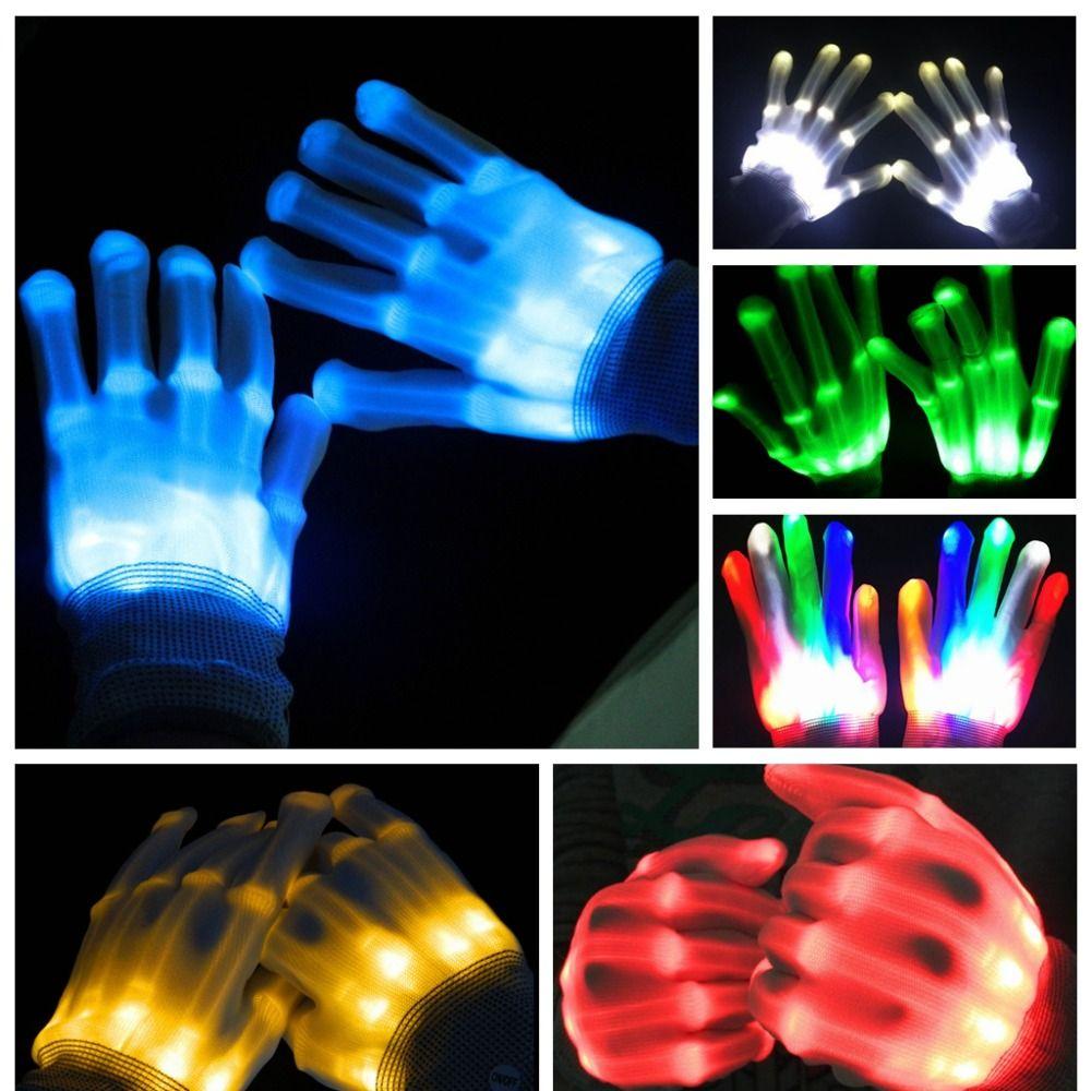 Glow Arcobaleno Light-up Gloves LED Luminous Gloves LED Gloves  Christmas Toys