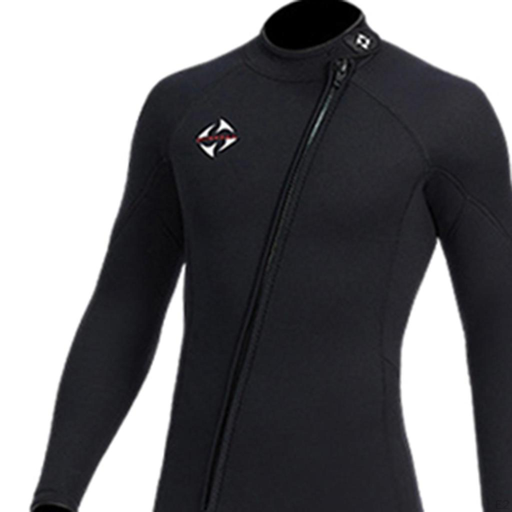 3 mm langer Neoprenanzug, Ganzkörper-Tauchanzug mit Frontreißverschluss zum Schnorcheln und Surfen
