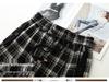 Women's High-Waisted Plaid Wide-Leg Pants - Spring Slimming Casual Drape Style