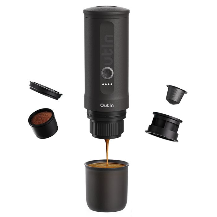 OutIn Nano Machine à expresso gris sidéral
