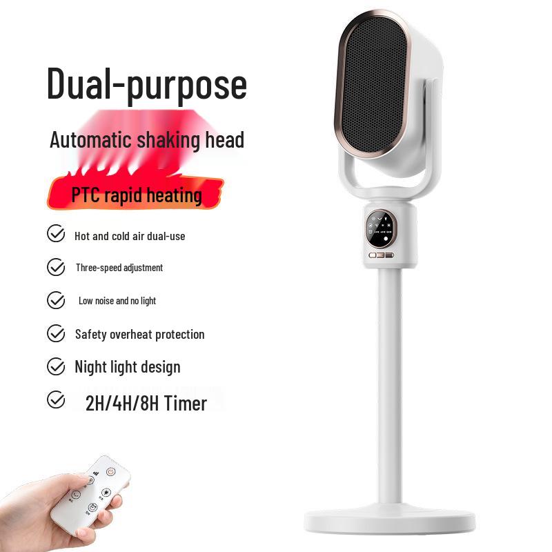 

Dual-Use Vertical Electric Heater with Night Light — Energy-Saving, High-Power, Cold & Warm Air Blower with Oscillation. China Standard Plug