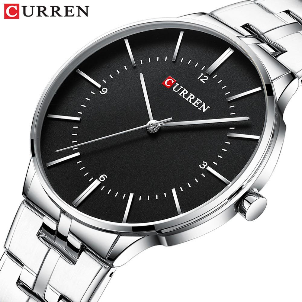 CURREN 8321 Men's Quartz Watch - Steel Band, Waterproof, Casual Business Style