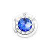 Round 12-Side Diamond Handbag Hook - Multi-Color Metal Hanger