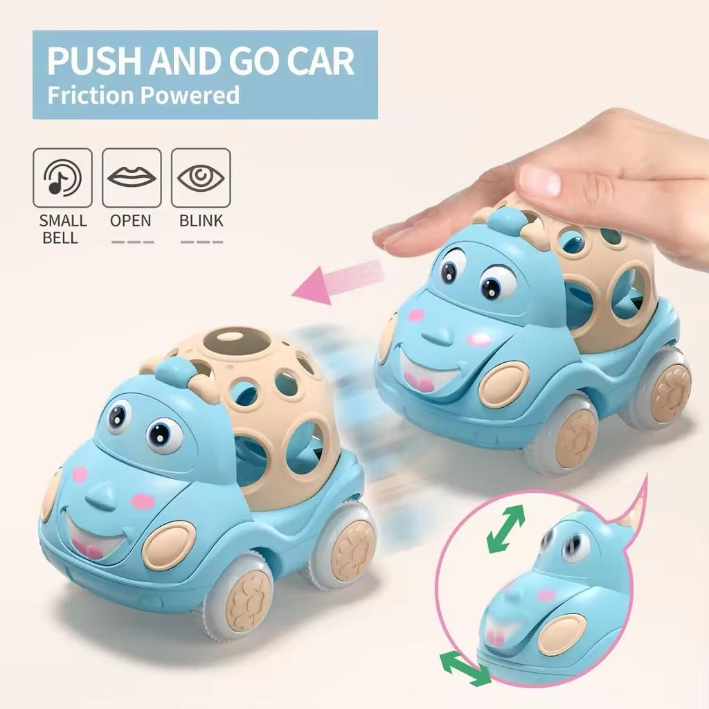 Q Cute Puzzle Enlightenment Toy Engineering Ambulance Police Car Fire Truck Falling Cartoon Cute Inertial Press