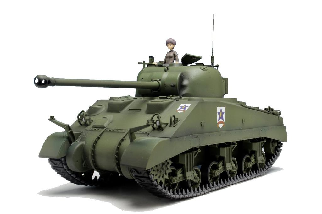 PLATZ Girls & Panzer the Movie Sherman Firefly Sanders University High School Special Limited Edition 1/35 Scale Plastic Model Kit GP-36EX