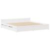 Solid Wood Bed Without Mattress White 120x200 Cm Pine Wood