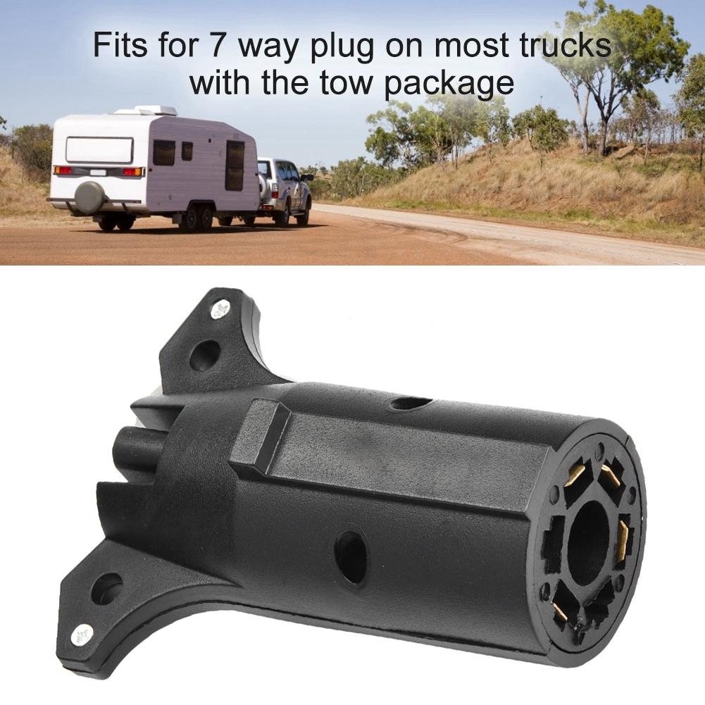 12V 7 to 4 Pin US Standard Trailer Light Plug Truck Cable Connector Adapter
