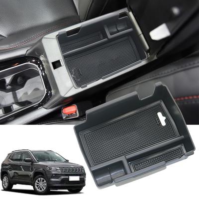 For Jeep Compass  2022 Car Console Armrest Container Storage Box Refit Tray Organizing Stowing Tidying Interior Accessories