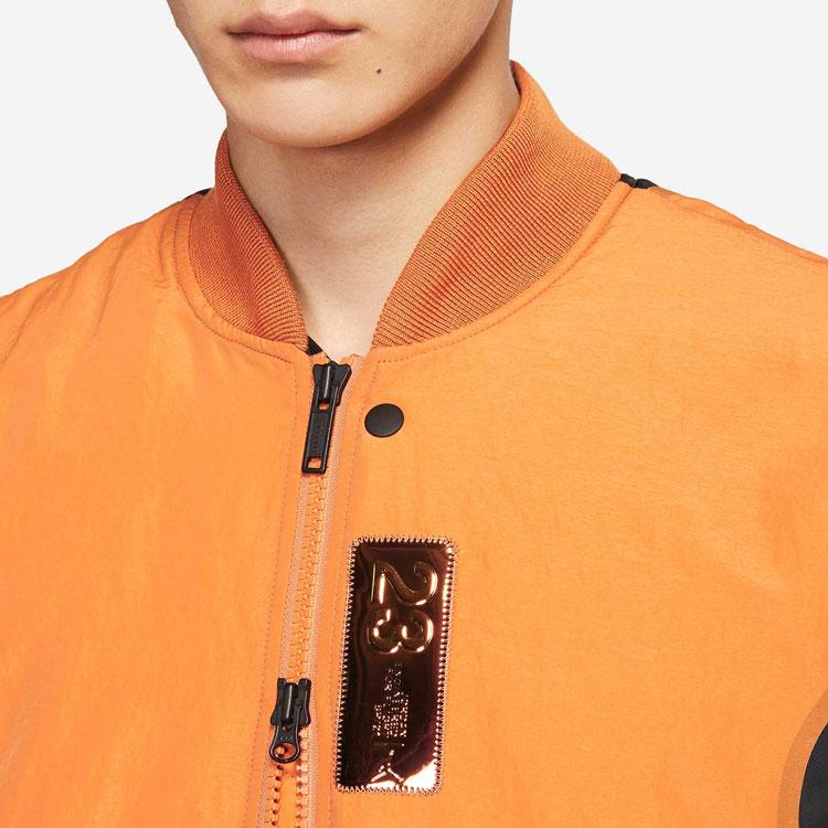 Jordan 23 Engineered Graphic Baseball Collar Long Sleeve Jacket Men Outerwear Orange CV2787-875