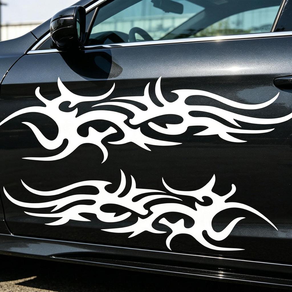 2 Pieces Sticker Auto Stickers Gift Accessories Vinyl Versatile Vehicle Decal Decoration for Truck