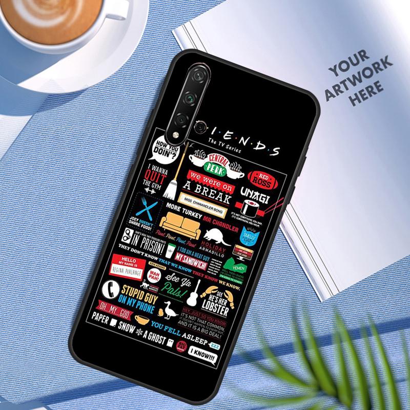 Friends TV For Huawei Nova 3i 7i 8i 11 12i 10 9 SE Y60 Y61 Y70 Y72 Y73 Y90 Y91 P20 P30 Pro P40 Lite Case