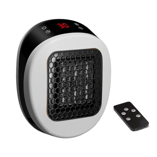 Wall-Mounted Space Heater with Adjustable Thermostat & Timer Quick Warmth Electric Heaters Portable Plug-in Room Heater for Bathroom Bedroom