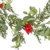 Festive Decoration with Simulated Green Plants, Pine Needles, Christmas Ornaments, Wreaths, Indoor Decoration with Simulated Rattan
