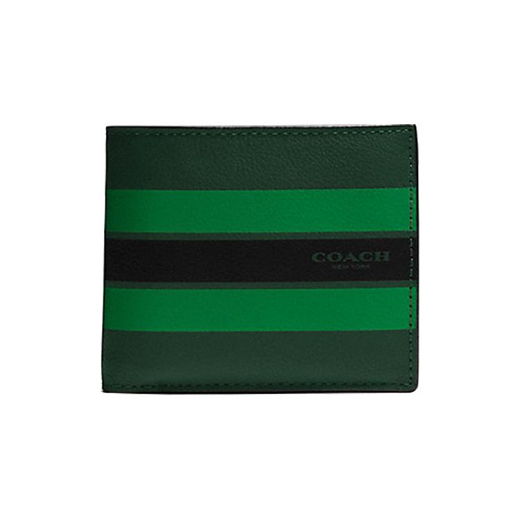 COACH 3 IN 1 Wallet Leather 3 in 1 Card Holder Wallet Regular Men's Army Green 75399-M3Y