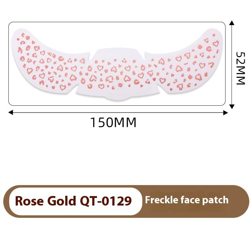 Heißes Roségold Sommersprossen Temporäre Tattoo Aufkleber Heißprägung Sommersprossen Make-up Patches Gesichts-Make-up