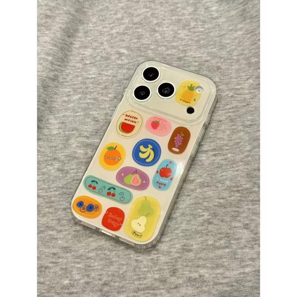Small Fresh Different Fruit Color Illustrations for Iphone17promax Apple 16 Mobile Phone Case 15 New Models