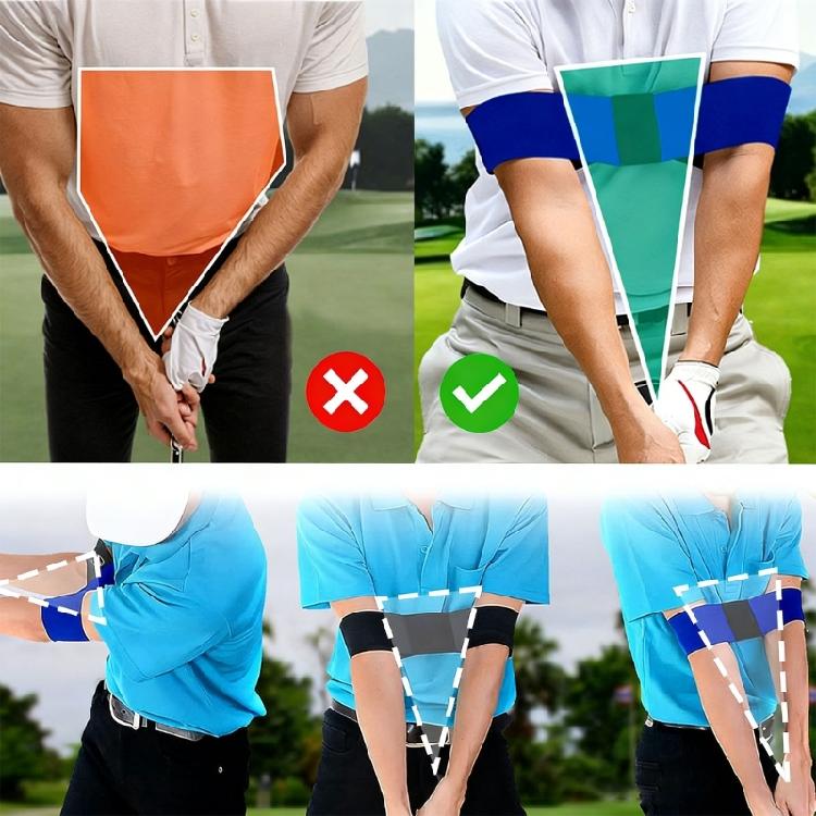 Two Golf Swing Trainer Aids Encourage Proper Arm Movement And Body Coordination During Play
