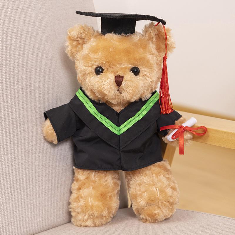 Graduation Season Wear Doctor Hat, Dr. Bear Doll, Dr. Bear Plush Teddy Bear Graduation Bear Doll Gift