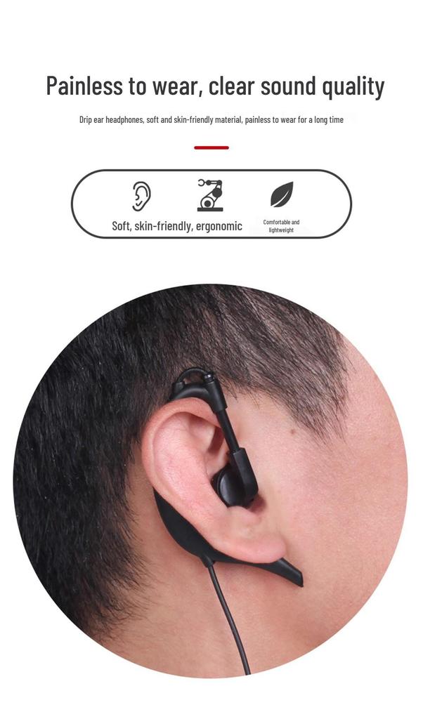 F8 Noise Cancelling Walkie Talkie Earpiece with Mic Compatible with Baofeng 888S UV-K5 K6 8800 8600