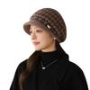 Autumn And Winter Middle-Aged And Elderly Hats, Female Mother Hats, Fleece Thickened, Warm Ears, Cold Protection, Old Lady Knitted Rabbit Fur Hats