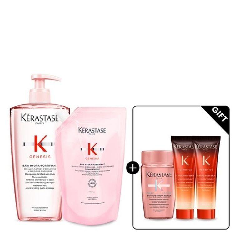 KERASTASE [Kerastase] Set Bang Genesis Shampoo 1L (Main product 500ml + Refill 500ml) 001_Main product 500ml + Refill 500ml
