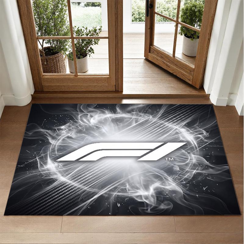 F1 Design Crystal Velvet Rug Soft Decorative Mat for Bedroom Entrance