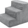 Pet Ladder for Dogs - Five-Layer Striped Sofa & Bed Steps with Sponge, Right Angle Design