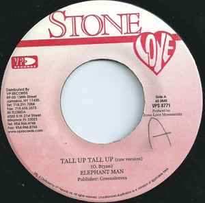 

7inch Record ELEPHANT MAN - Tall Up Tall Up VPS8771 Stone Love 2002 US Reggae, Ska & Dub Used