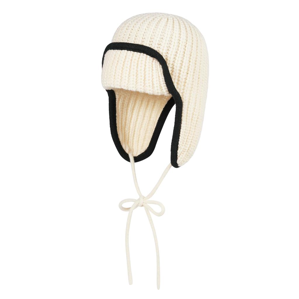 Knitted Hat with Flight Knit for Warm Winter Knitted Hat [Clape] Earflaps, Cap, Windproof, Winter, Skiing, Hiking, Autumn, Winter, Travel, Outdoors,