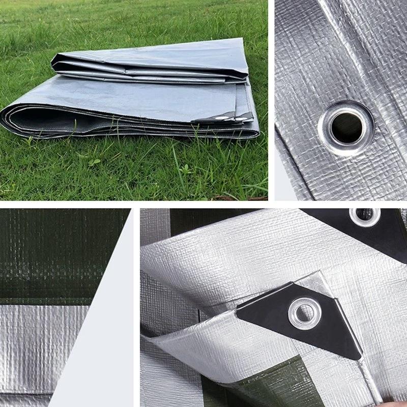 Thicken 0.32mm PE Tarpaulin Outdoor Awning Swimming Pool Canvas Truck Car Waterproof Canopy Terrace Pergola Rainproof Cloth 2x1m