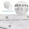 4Pcs Bathroom Shower Curtain Set Colorful Tropical Palm TreesPattern Bathroom Curtain With 12 Hooks Non Slip Rugs Toilet Cover Mat Bathroom Partition