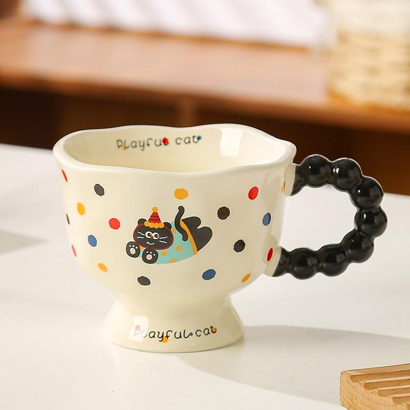 

Mug Cute Puppy Ceramic Cup Couple with Good Looks Water Cup Girl Giving Birthday Gift for Best Friend 301-400ml