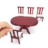 Doll House Chair Table Model Dining Set Realistic Table Dollhouses Chair Realistic Play Chair Realistic 1:12 Model Toy