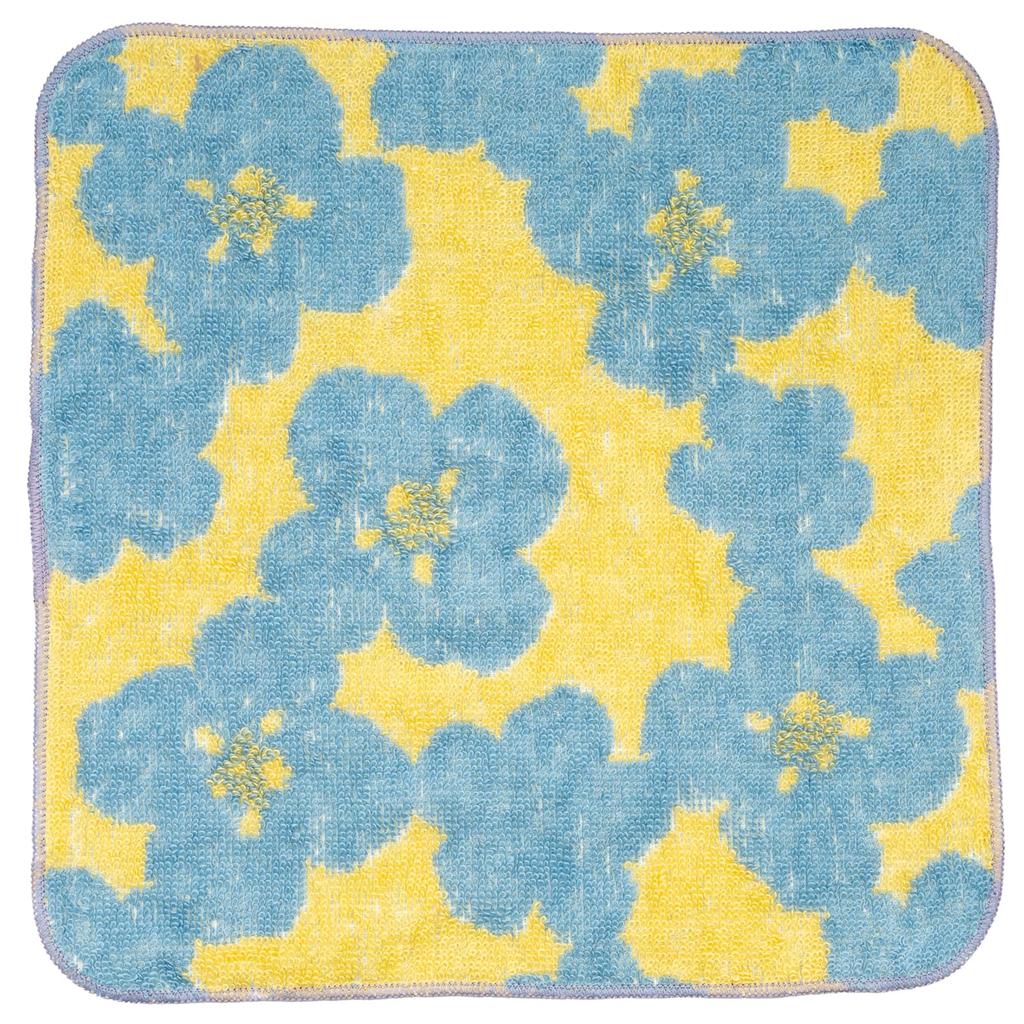 Nishio Imabari Towel Certified Hand Made In Floral Imabari Mini Towel Present Towel, Japan, 100% Cotton, 20cm, Double-Sided Pile, Absorbent, Pattern,